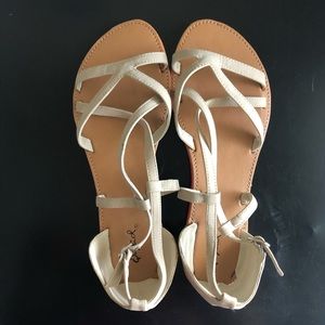 Brand New Tan Strappy Sandals